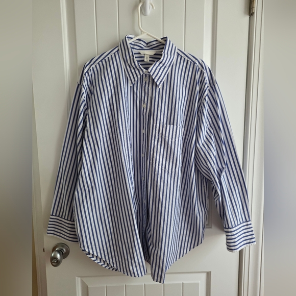 H&M Women's Button Down Shirt Sz XL - Picture 1 of 4